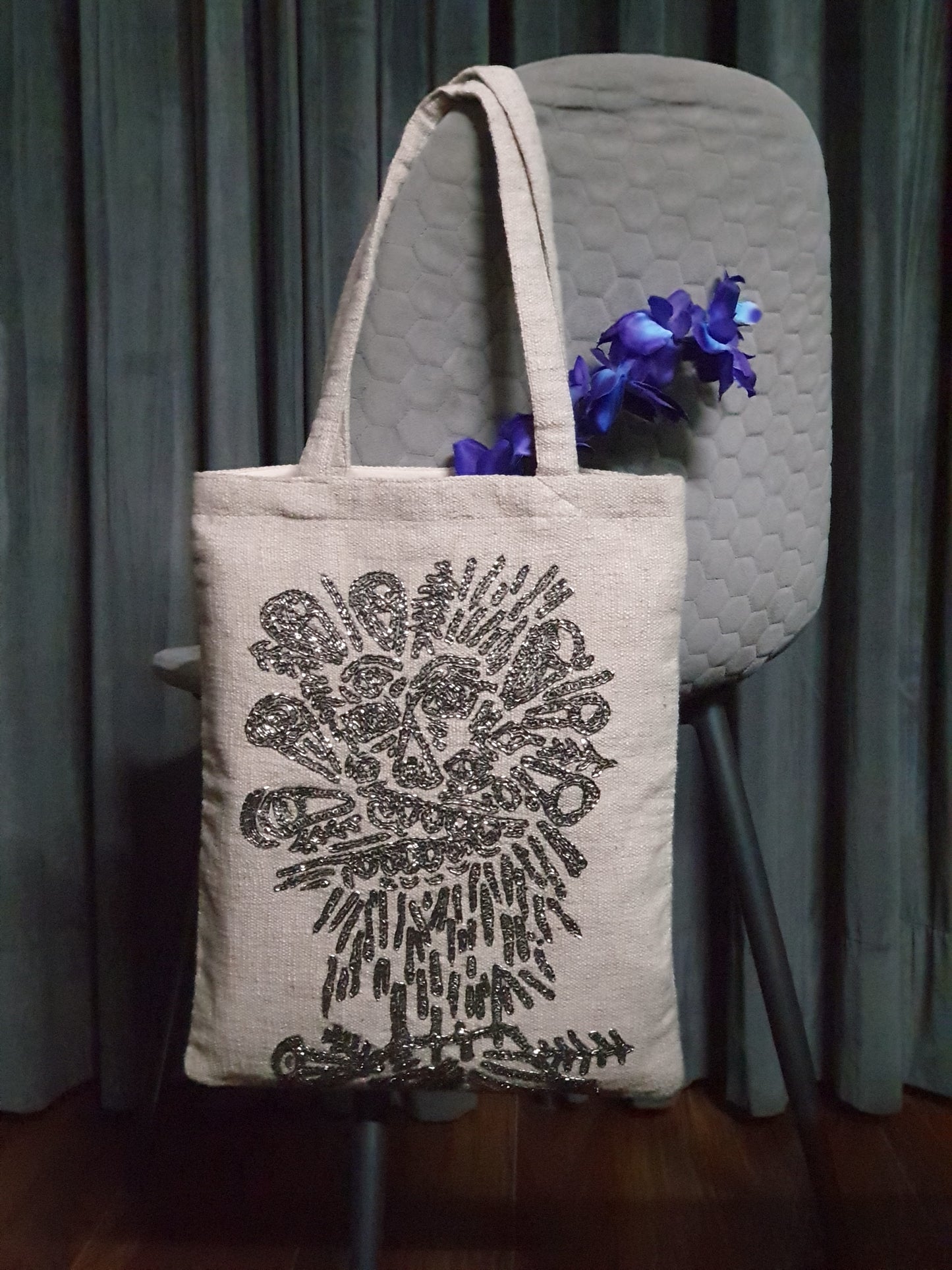 Ivory Halo Tote Bag