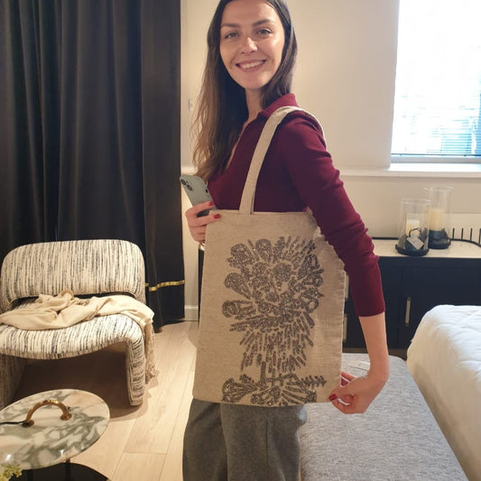 Ivory Halo Tote Bag