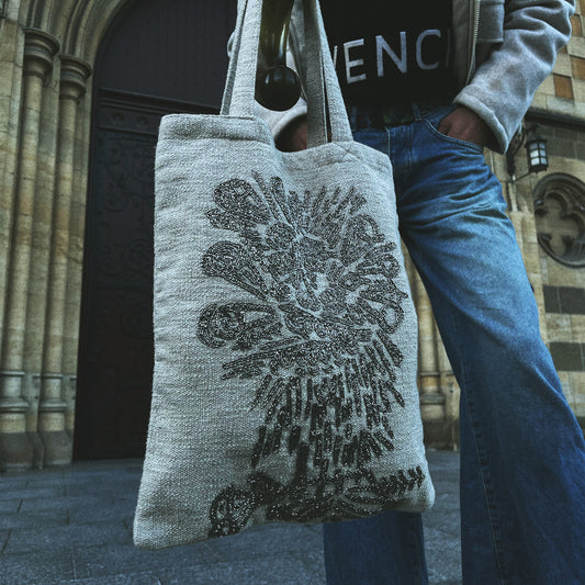 Ivory Halo Tote Bag